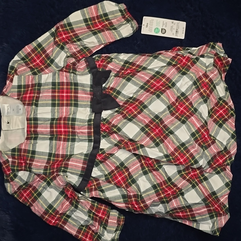 Carter's Plaid Dress with Bow